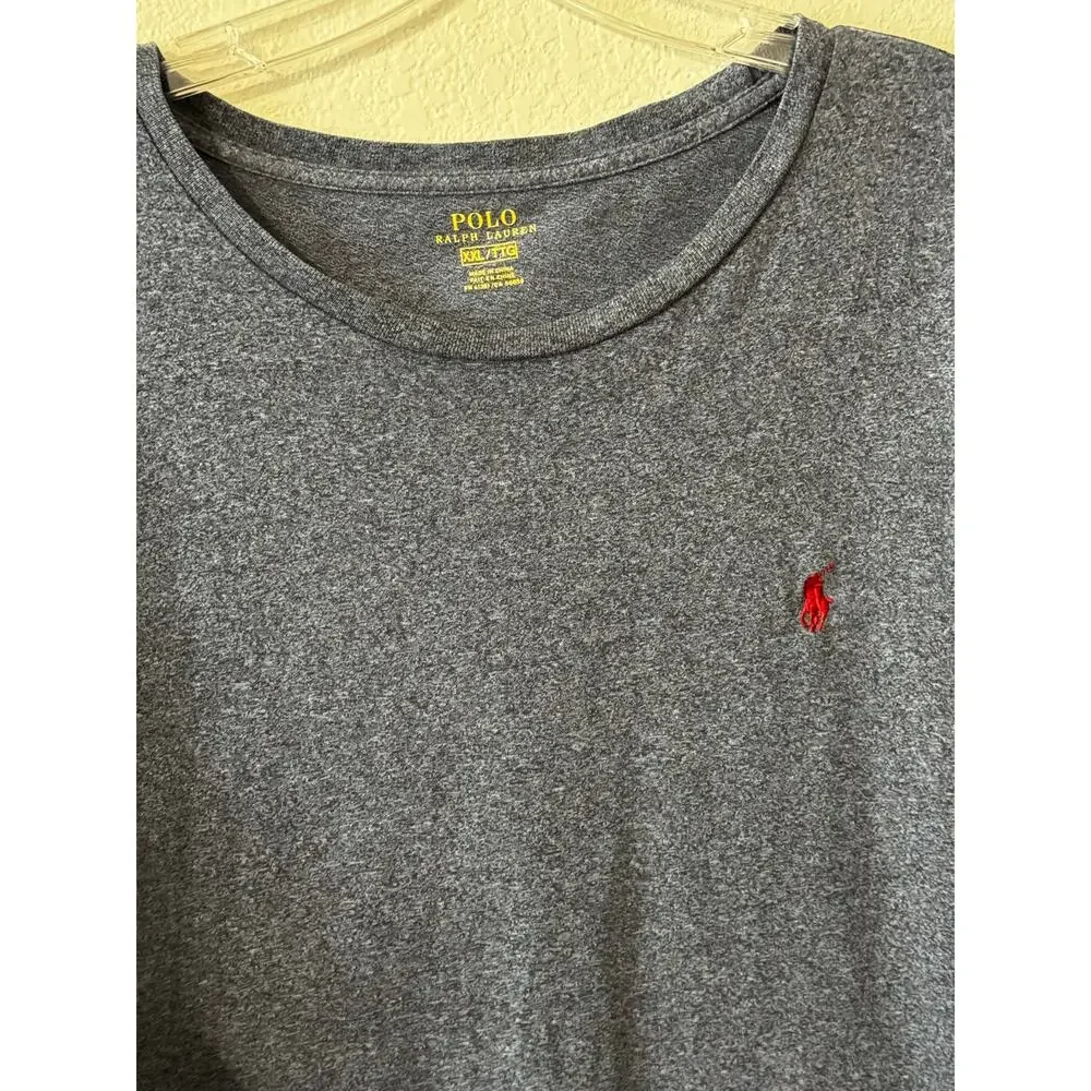 Polo Ralph Lauren Men's Long Sleeve T-‎ Shirt Heather Blue Size XXL
